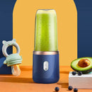 1 pieza azul/Rosa portátil eléctrico pequeño extractor de jugo doméstico multifunción taza de jugo mezcla y comida auxiliar Importe Go 