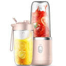 1 pieza azul/Rosa portátil eléctrico pequeño extractor de jugo doméstico multifunción taza de jugo mezcla y comida auxiliar Importe Go 