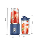 1 pieza azul/Rosa portátil eléctrico pequeño extractor de jugo doméstico multifunción taza de jugo mezcla y comida auxiliar Importe Go 