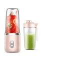 1 pieza azul/Rosa portátil eléctrico pequeño extractor de jugo doméstico multifunción taza de jugo mezcla y comida auxiliar Importe Go Pink juicer Cup 