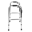 Aço inoxidável Folding Walking Aids para Idosos, Altura Ajustável Recuperação, Senior Walker, Portable Patient Walking Support Importe Go 