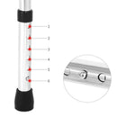 Aço inoxidável Folding Walking Aids para Idosos, Altura Ajustável Recuperação, Senior Walker, Portable Patient Walking Support Importe Go 