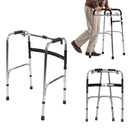 Aço inoxidável Folding Walking Aids para Idosos, Altura Ajustável Recuperação, Senior Walker, Portable Patient Walking Support Importe Go 