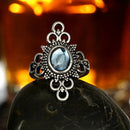 Anéis de flores e folhas esculpidas vintage para mulheres, borboleta com estrela, gema do céu, presente de joias da moda, 11 pçs/set Importe Go 