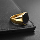 Anel Pérola Negra Banhado a Ouro 18K AN_73 Importe Go 