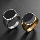 Anel Pérola Negra Banhado a Ouro 18K AN_73 Importe Go 