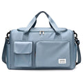 AOTTLA bolsa de viagem bagagem bolsa de ombro das mulheres grande capacidade ao ar livre à prova dwaterproof água náilon esportes ginásio saco feminino crossbody Importe Go Blue 