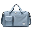 AOTTLA bolsa de viagem bagagem bolsa de ombro das mulheres grande capacidade ao ar livre à prova dwaterproof água náilon esportes ginásio saco feminino crossbody Importe Go Blue 