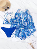 Biquíni e Conjunto Saída de Praia Emmye Importe Go AZUL P 