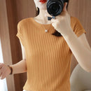 Blusinhas Liana em Malha Viscoelástica - Moda Verão Blusinhas Liana em Malha Viscoelástica - Moda Verão Importe Go 1x Champanhe + 1x Preto 