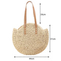Bolsas de Palha para Praia e Primavera Verão bolsa de palha 2 Importe Go Bege 2 