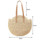 Bolsas de Palha para Praia e Primavera Verão bolsa de palha 2 Importe Go Bege 2 