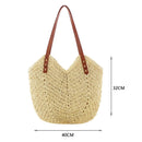 Bolsas de Palha para Praia e Primavera Verão bolsa de palha 2 Importe Go Bege 4 