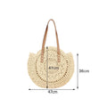 Bolsas de Palha para Praia e Primavera Verão bolsa de palha 2 Importe Go Bege 