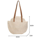 Bolsas de Palha para Praia e Primavera Verão bolsa de palha 2 Importe Go Branca 
