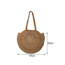 Bolsas de Palha para Praia e Primavera Verão bolsa de palha 2 Importe Go Cáqui 1 