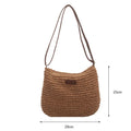 Bolsas de Palha para Praia e Primavera Verão bolsa de palha 2 Importe Go Cáqui 