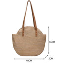 Bolsas de Palha para Praia e Primavera Verão bolsa de palha 2 Importe Go Marrom 