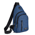 Bolso de pecho multifuncional para hombre, bandolera de tela Oxford, estilo coreano, informal, resistente al agua, tendencia de moda, novedad de 2023 Importe Go Upgrade blue 