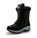 Bota de Inverno Neve de Lã a Prova D'água com Detalhes em Couro - Sportsforever Bota de Inverno Neve de Lã a Prova D'água com Detalhes em Couro - Sportsforever Importe Go 