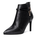 Bota Feminina De Salto Fino Bota 01 Importe Go Preto 34 
