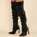 Bota Feminina Salto Alto Cano Longo - Chloe bota030-chloe Importe Go Preto 33 