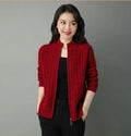 Cardigan Inverno frio Manga Longa Importe Go Vermelho P 