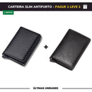 Carteira Slim Carbon em Couro - Pague 1 Leve 2 Joias & Acessórios (Carteira 2) Importe Go 