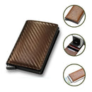 Carteira Slim Carbon em Couro - Pague 1 Leve 2 Joias & Acessórios (Carteira 2) Importe Go 