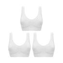 [COMPRE 1 LEVE 3] Sutiã Comfort Sem Costura LipoFit + BRINDE EXCLUSIVO sutia-comp3 Importe Go 3 brancos P(36-38) 