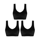 [COMPRE 1 LEVE 3] Sutiã Comfort Sem Costura LipoFit + BRINDE EXCLUSIVO sutia-comp3 Importe Go 3 pretos P(36-38) 