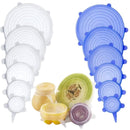 Compre 6 Leve 12 - Kit 12 Tampas de Silicone Reutilizável (UNIVERSAL) - Super Elástico Importe Go 