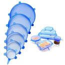 Compre 6 Leve 12 - Kit 12 Tampas de Silicone Reutilizável (UNIVERSAL) - Super Elástico Importe Go 