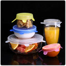 Compre 6 Leve 12 - Kit 12 Tampas de Silicone Reutilizável (UNIVERSAL) - Super Elástico Importe Go 