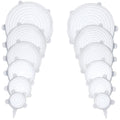 Compre 6 Leve 12 - Kit 12 Tampas de Silicone Reutilizável (UNIVERSAL) - Super Elástico Importe Go Transparente Circular 