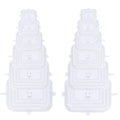 Compre 6 Leve 12 - Kit 12 Tampas de Silicone Reutilizável (UNIVERSAL) - Super Elástico Importe Go Transparente Retangular 