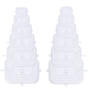 Compre 6 Leve 12 - Kit 12 Tampas de Silicone Reutilizável (UNIVERSAL) - Super Elástico Importe Go Transparente Retangular 