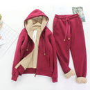 Conjunto Moletom Feminino Forrado de Lã Moda Importe Go 