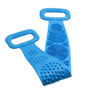 Escova de Banho Mágica Macia Grande Massageadora Para Esfregar Costas CC05 Importe Go Azul 