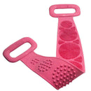Escova de Banho Mágica Macia Grande Massageadora Para Esfregar Costas CC05 Importe Go Rosa 
