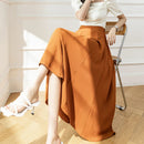 Falda larga informal de cintura alta para mujer, Falda larga de estilo coreano, estilo Swing grande Vintage, Saias Longas, de verano, 2022 Importe Go 