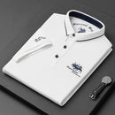 Fashion Men's Short Sleeve Polo Tshirt Man Embroidery POLO Tee Male Casual Collar T-Shirt Importe Go 