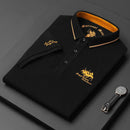 Fashion Men's Short Sleeve Polo Tshirt Man Embroidery POLO Tee Male Casual Collar T-Shirt Importe Go 