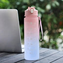 Garrafa de Água Motivacional Importe Go 900ml Pink 