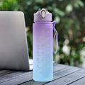 Garrafa de Água Motivacional Importe Go 900ml Purple 