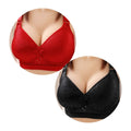 Kit 2 Sutiãs de Ultra Sustentação Bella Sutiã Bella 2 - Grupo Sutiã 01 Importe Go Vermelho + Preto P (85-90cm) 