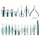 Kit profissional de cuidados com unhas com estojo de viagem, conjunto de manicure e pedicure em aço inoxidável, aliciamento em viagem, 7-18 peças Importe Go 