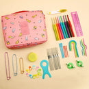 Kits de ganchillo para principiantes y principiantes, herramientas de tejer de mano portátiles, multicolor, 53 unidades Importe Go 