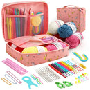 Kits de ganchillo para principiantes y principiantes, herramientas de tejer de mano portátiles, multicolor, 53 unidades Importe Go Fortune Cat one size 