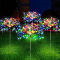 Led Solar - Fogos de Artifício - Decoração de Natal Iluminação Externa Importe Go Colorido 